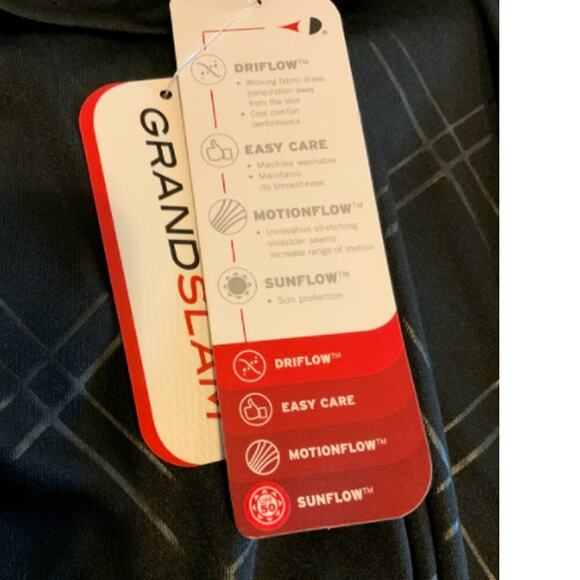 Grand Slam Shirt Mens Size Large Regular Fit Golf Polo Top UPF 50 Fabric NEW - Picture 8 of 11